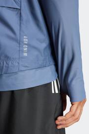 adidas Dark Blue Own The Run Vest - Image 7 of 8