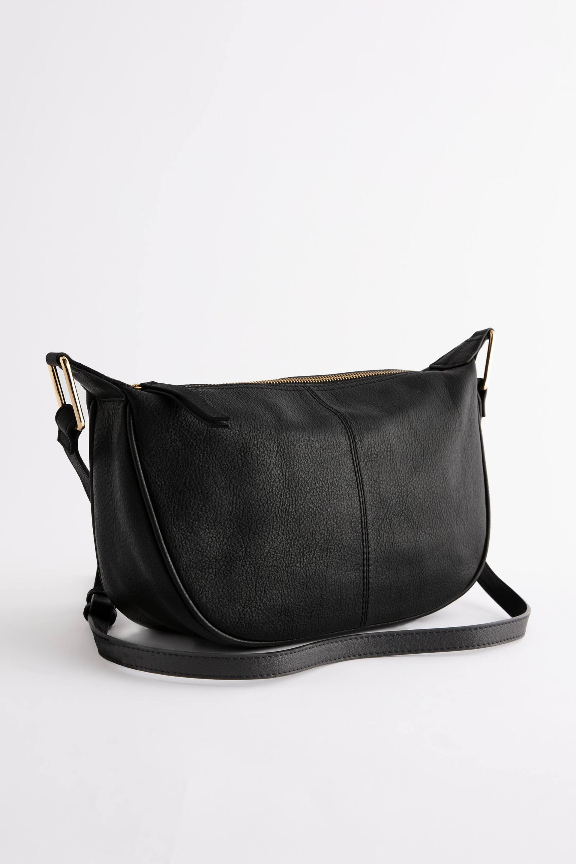 Black Leather Sling Bag - Image 6 of 10