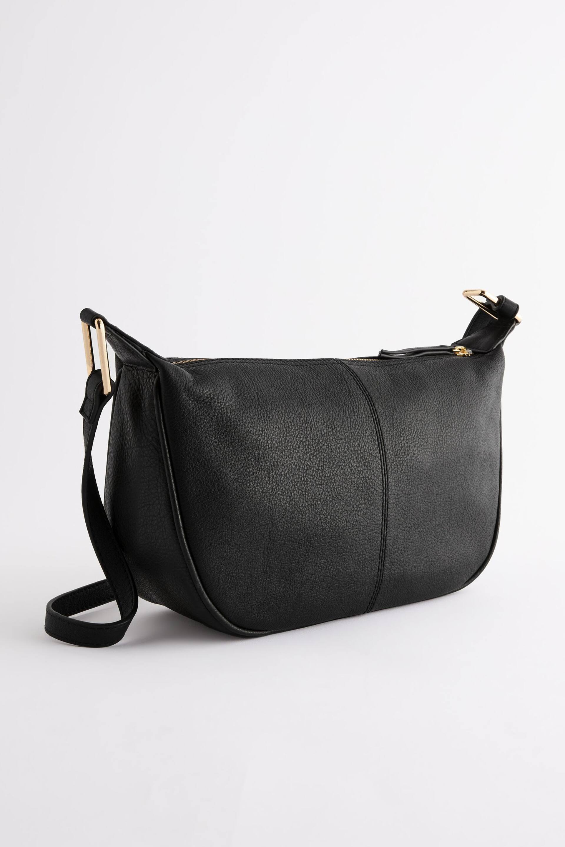 Black Leather Sling Bag - Image 7 of 10