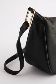 Black Leather Sling Bag - Image 8 of 10