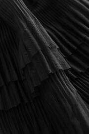 Black Mesh Tulle Midi Skirt - Image 7 of 7