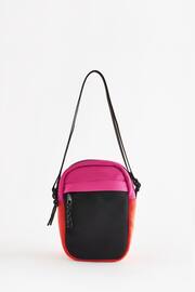 Pink/Orange Colourblock Cross-Body Bag - Image 1 of 6