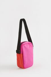 Pink/Orange Colourblock Cross-Body Bag - Image 3 of 6