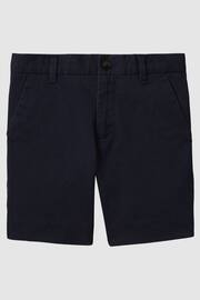 Reiss Navy Wicket Junior Casual Chino Shorts - Image 2 of 5