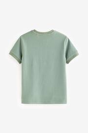 Mineral Green Short Sleeve Textured T-Shirt (3-16yrs) - Image 2 of 3