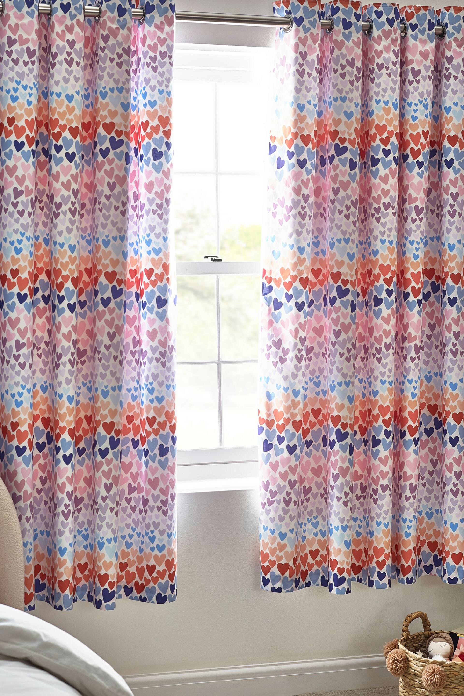 Multi Rainbow Ombre Eyelet Blackout Curtains - Image 1 of 4