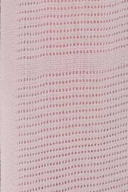 Pink Baby 100% Cotton Cellular Blanket - Image 2 of 7
