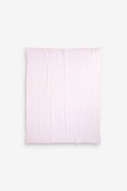 Pink Baby 100% Cotton Cellular Blanket - Image 5 of 7