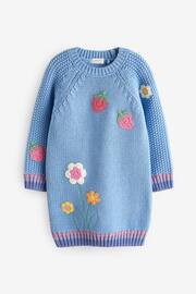 Blue Jumper Dress and Tights Set (3mths-7yrs) - Image 4 of 7