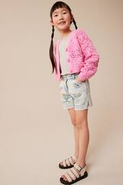 Pink Crochet V-Neck Cardigan (3-16yrs) - Image 2 of 7