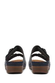Pavers Adjustable Black Mule Sandals - Image 2 of 5