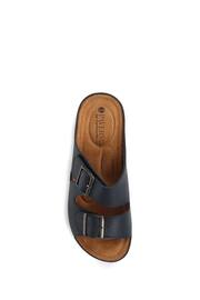 Pavers Adjustable Black Mule Sandals - Image 4 of 5