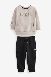 Baker by Ted Baker Sweatshirt and Cargo Joggers Set - Image 6 of 10