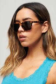 Superdry Brown SDR Camberwell Sunglasses - Image 1 of 6