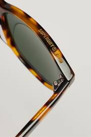 Superdry Brown SDR Camberwell Sunglasses - Image 4 of 6