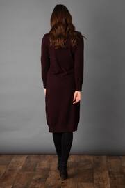 Lakeland Leather Red Crisi Knitted Midi Dress - Image 2 of 5