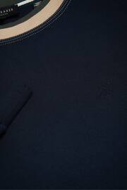 Ted Baker Blue Zylem Long Sleeve Regular Soft Touch Sweatshirt - Image 6 of 7