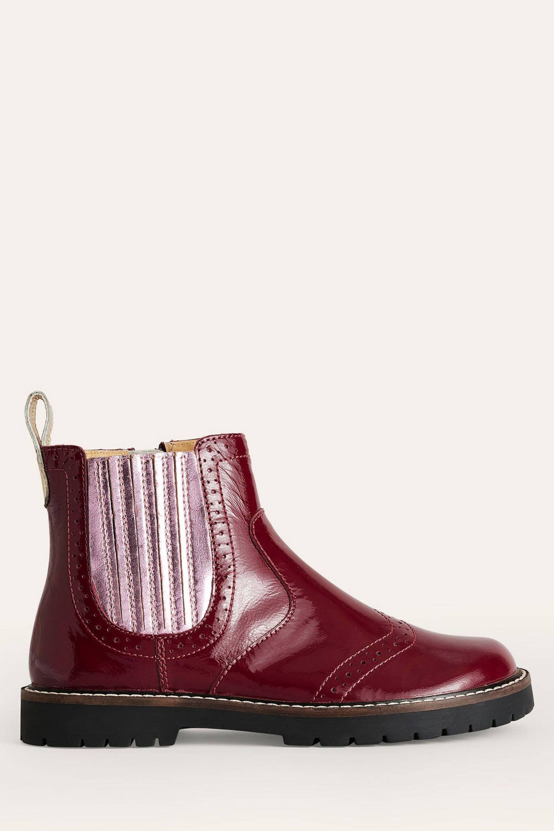 Boden Red Leather Chelsea Boots - Image 1 of 4