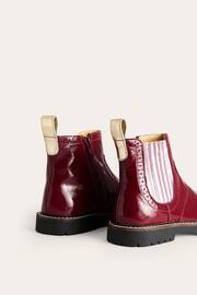 Boden Red Leather Chelsea Boots - Image 3 of 4