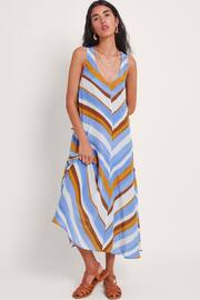 Monsoon Blue Byrdie Stripe Dress - Image 1 of 5