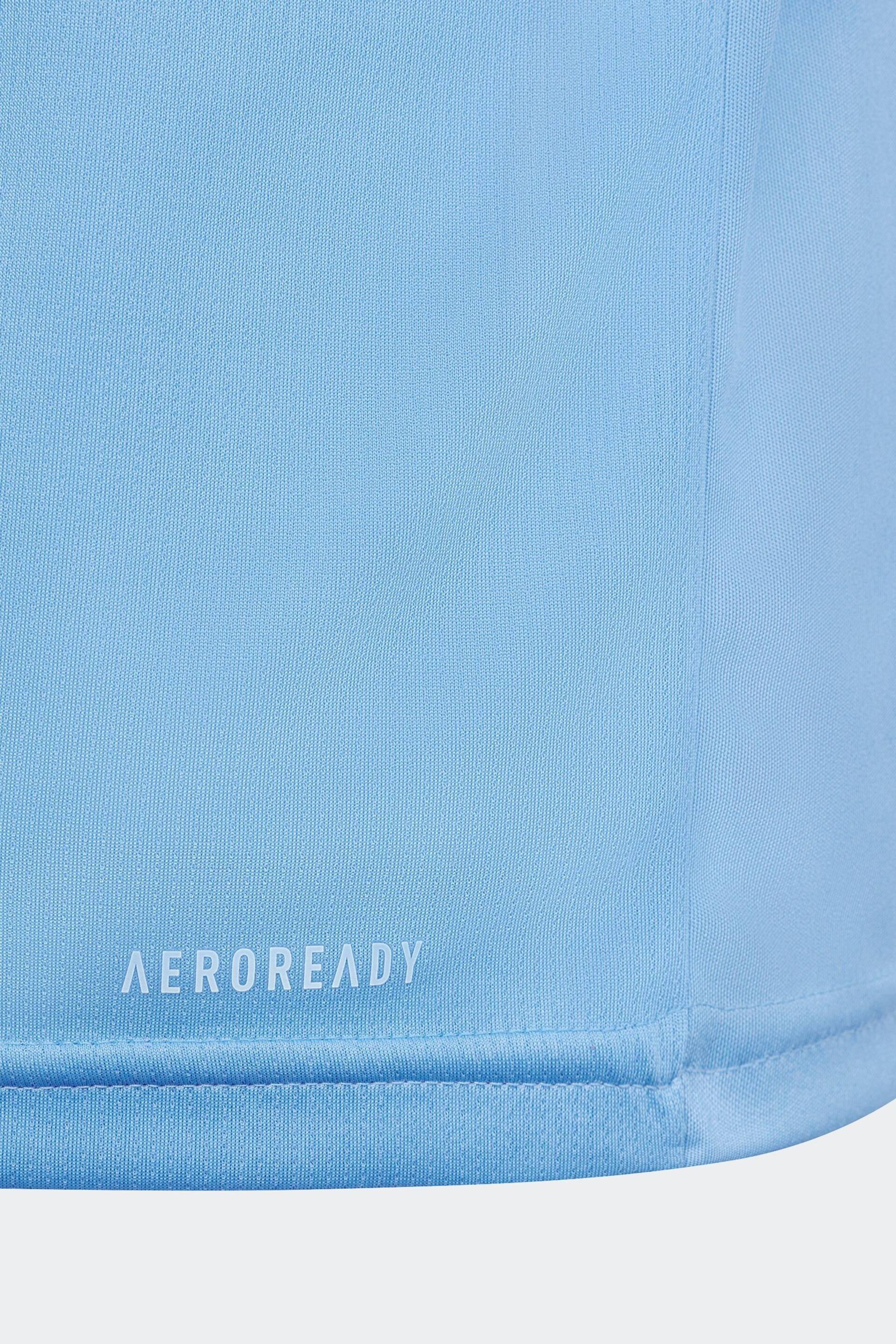 adidas Blue Regular Fit Sportswear Train Essentials Aeroready Logo T-Shirt - Image 5 of 5