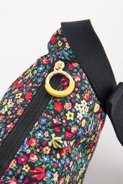 Cath Kidston Black Ditsy Floral Round Mini Shoulder Bag - Image 3 of 6