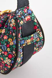 Cath Kidston Black Ditsy Floral Round Mini Shoulder Bag - Image 4 of 6