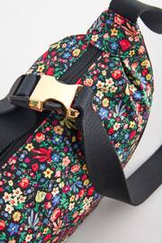 Cath Kidston Black Ditsy Floral Round Mini Shoulder Bag - Image 5 of 6
