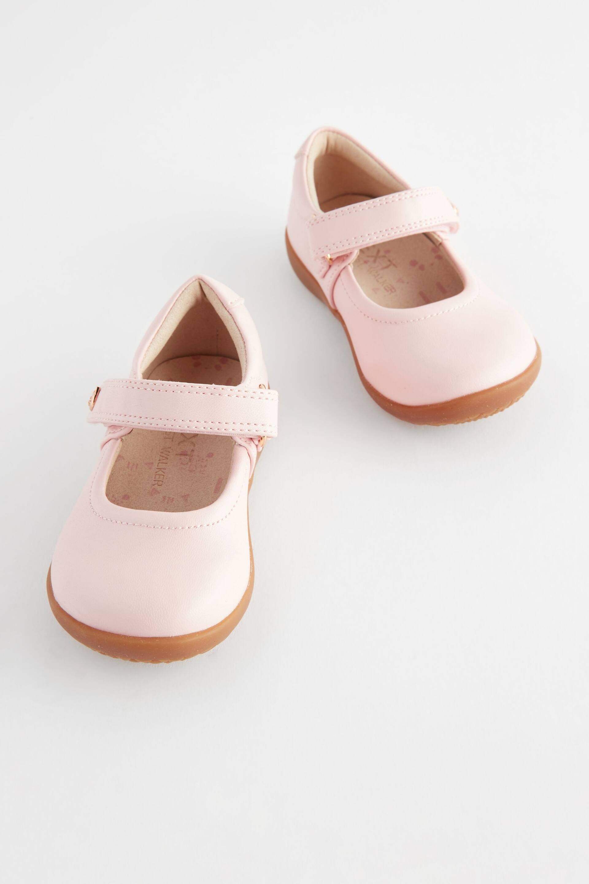 Pink Standard Fit (F) First Walker Mary Jane Shoes - Image 1 of 6