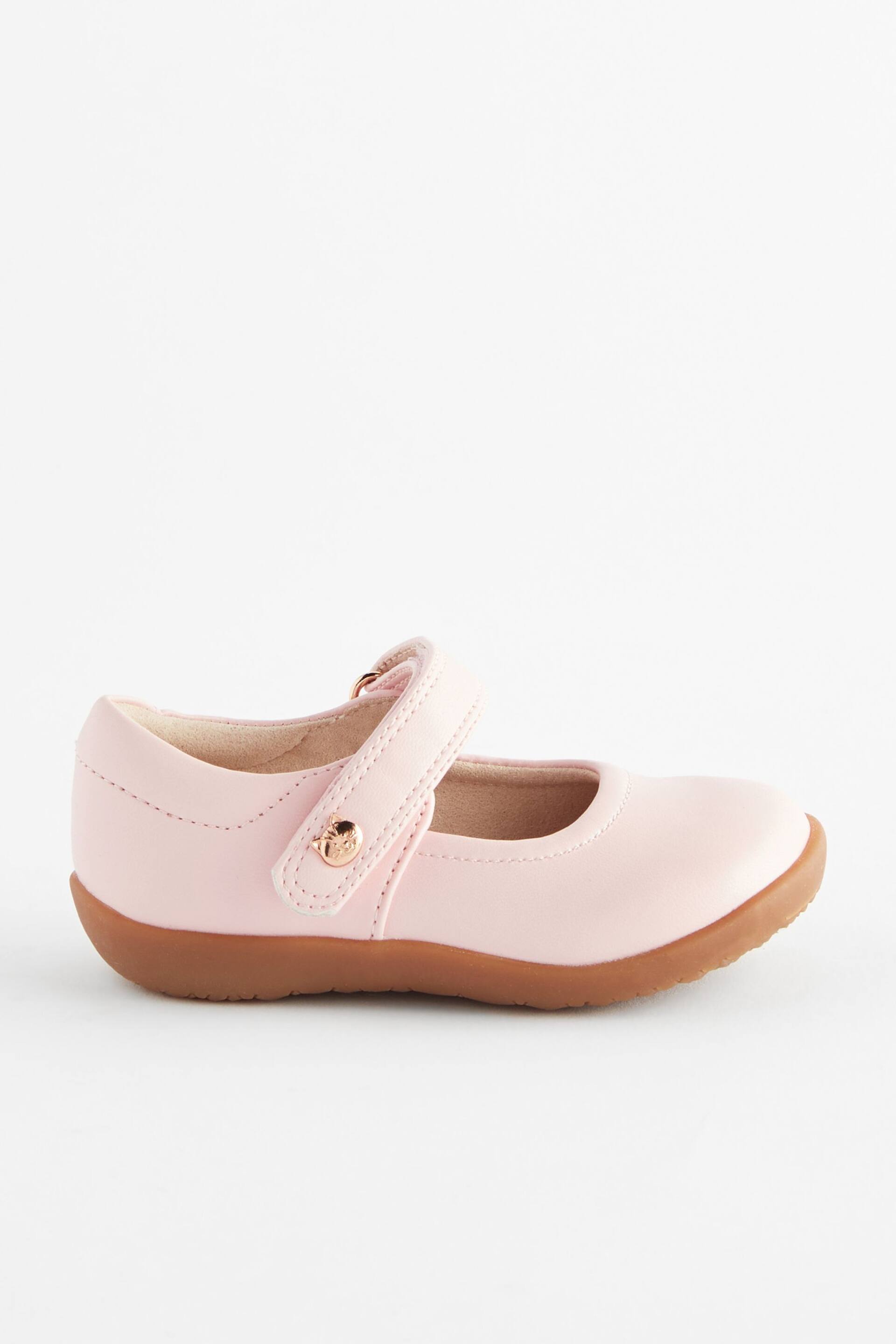 Pink Standard Fit (F) First Walker Mary Jane Shoes - Image 2 of 6