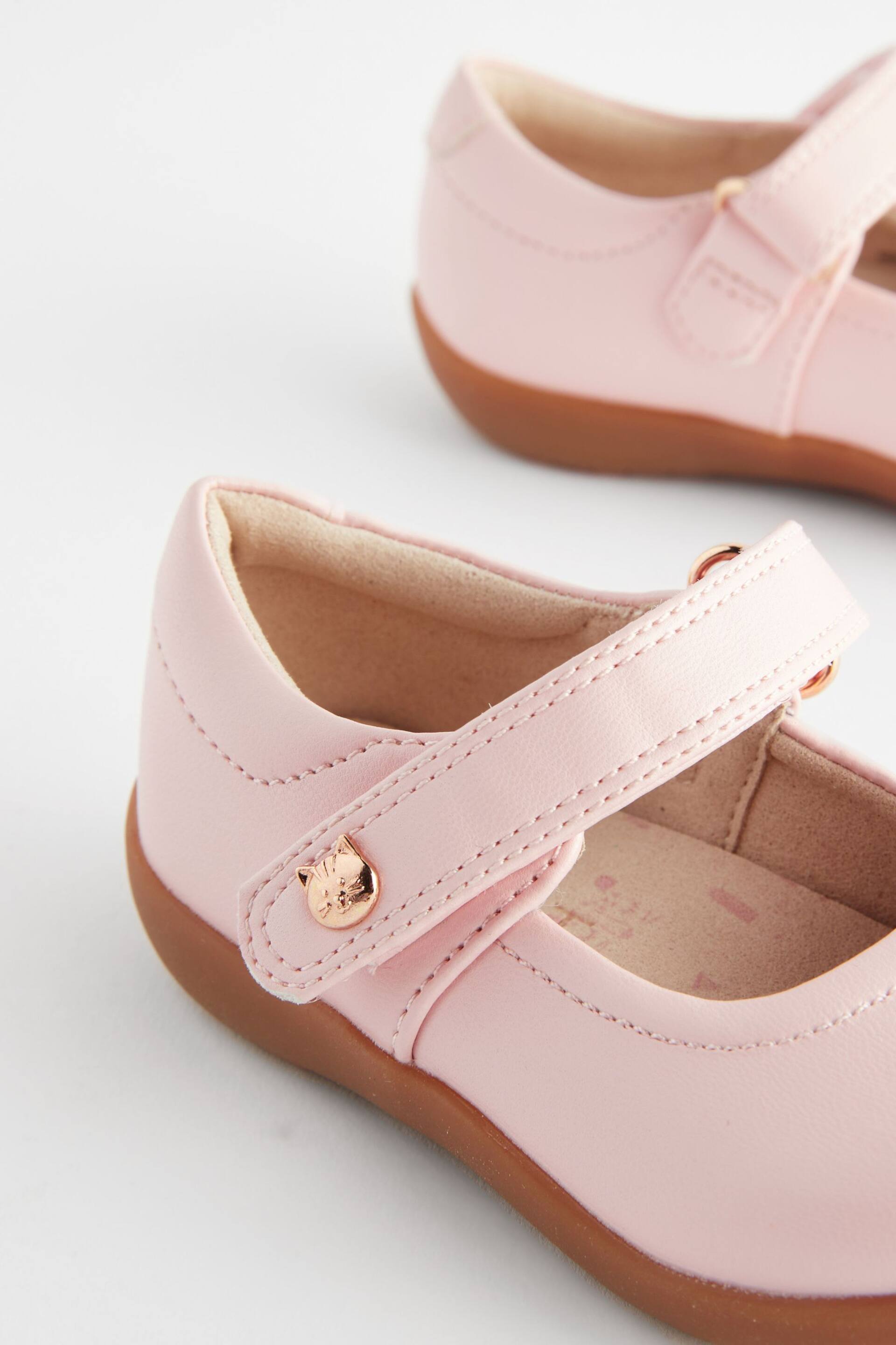Pink Standard Fit (F) First Walker Mary Jane Shoes - Image 5 of 6