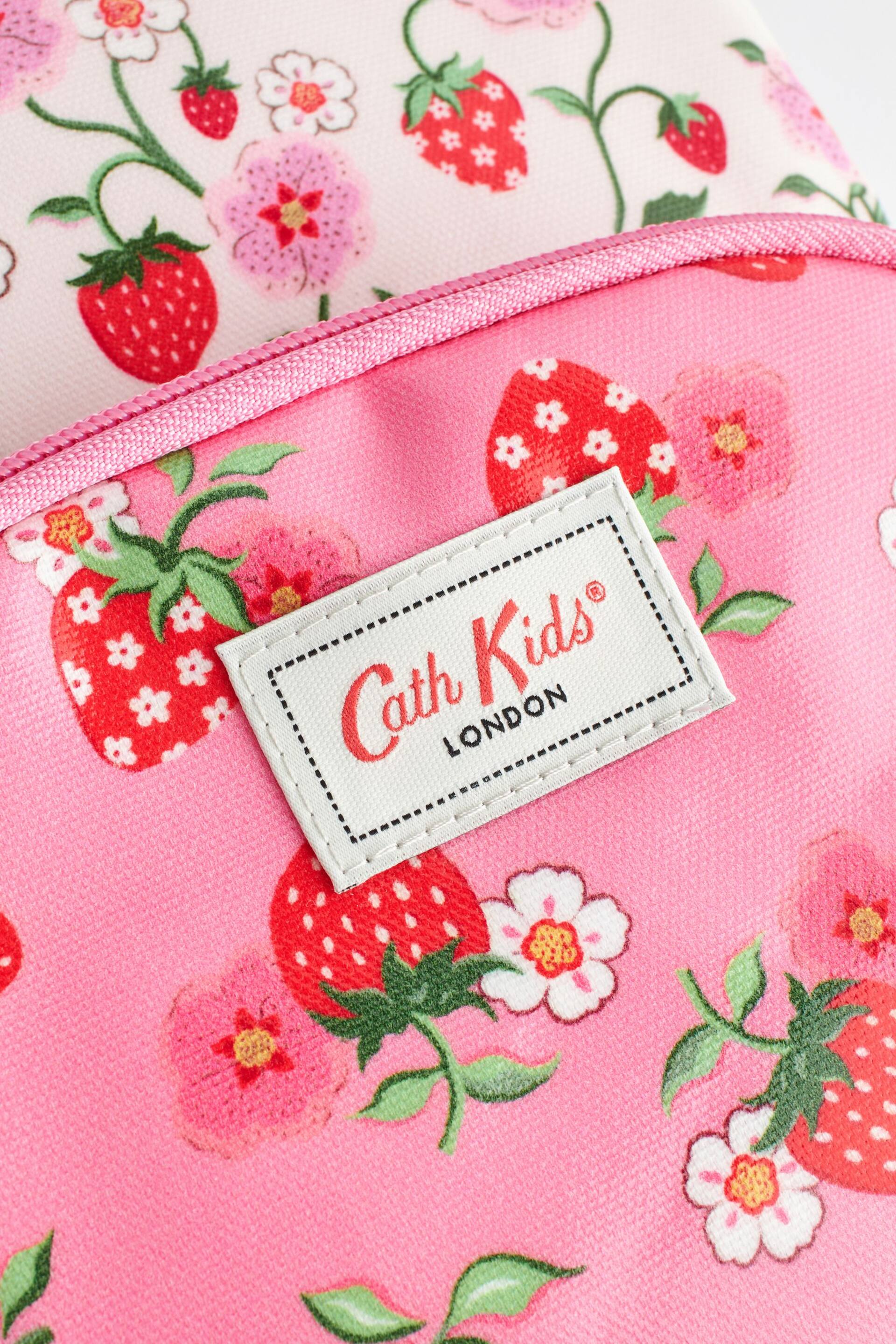 Cath Kidston Pink Strawberry Medium Backpack - Image 6 of 9