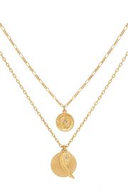 Bibi Bijoux Gold Tone Serenity Layered Charm Necklace - Image 2 of 5