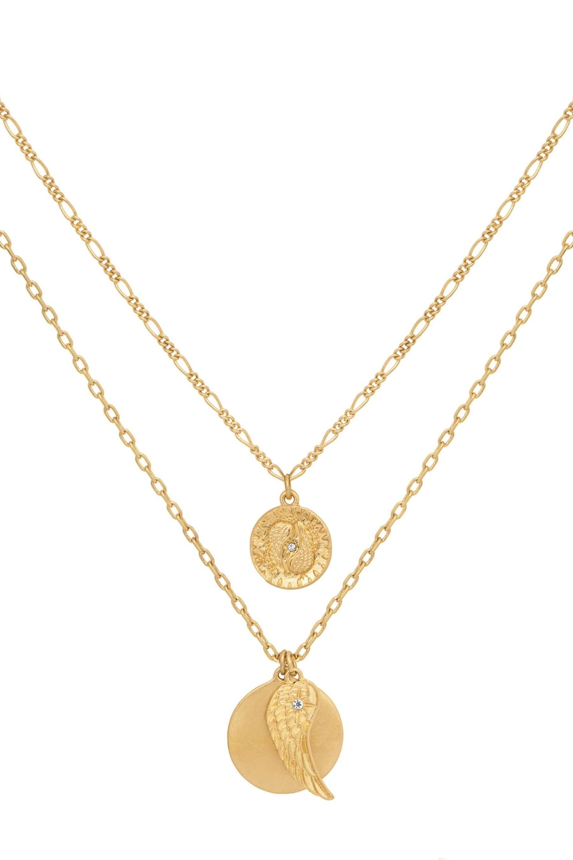 Bibi Bijoux Gold Tone Serenity Layered Charm Necklace - Image 2 of 5