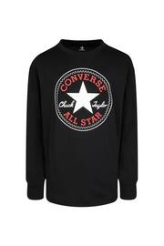 Converse Black Chuck Patch Long Sleeve T-Shirt - Image 1 of 4