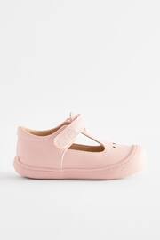 Pink Wide Fit (G) Crawler T-Bar Shoes - Image 2 of 5