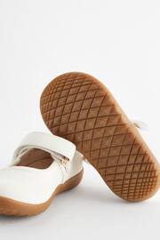 White Wide Fit (G) First Walker Mary Jane Shoes - Image 5 of 5