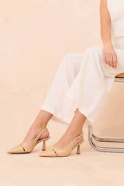 Natural Forever Comfort® Cut Out Slingback Heels - Image 1 of 10