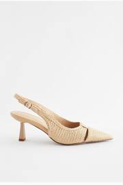 Natural Forever Comfort® Cut Out Slingback Heels - Image 5 of 10