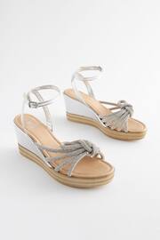 Silver Forever Comfort® Jewel Bow Wedges - Image 4 of 8