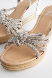 Silver Forever Comfort® Jewel Bow Wedges - Image 8 of 8
