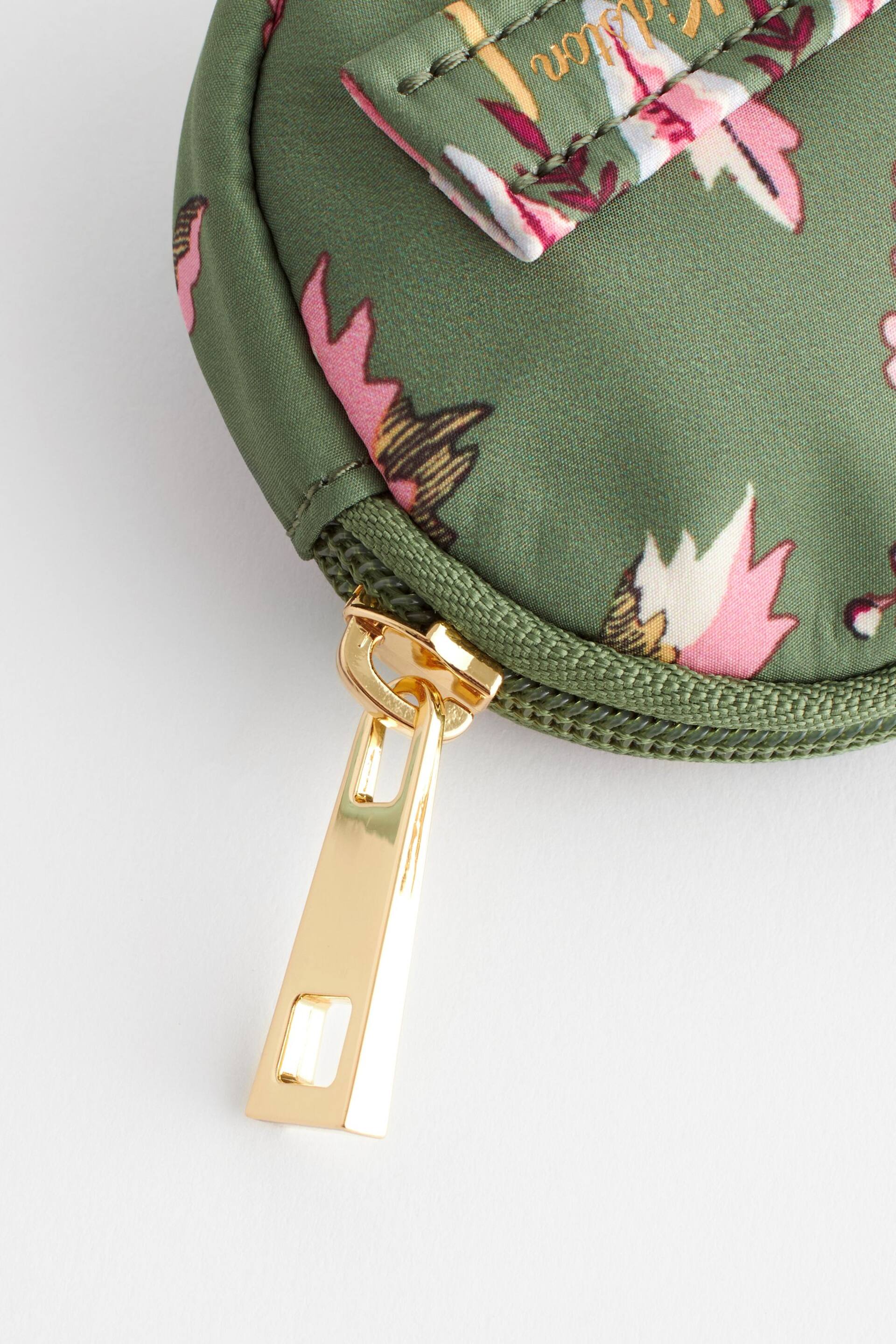 Cath Kidston Green Floral Round Coin Purse - Image 4 of 5