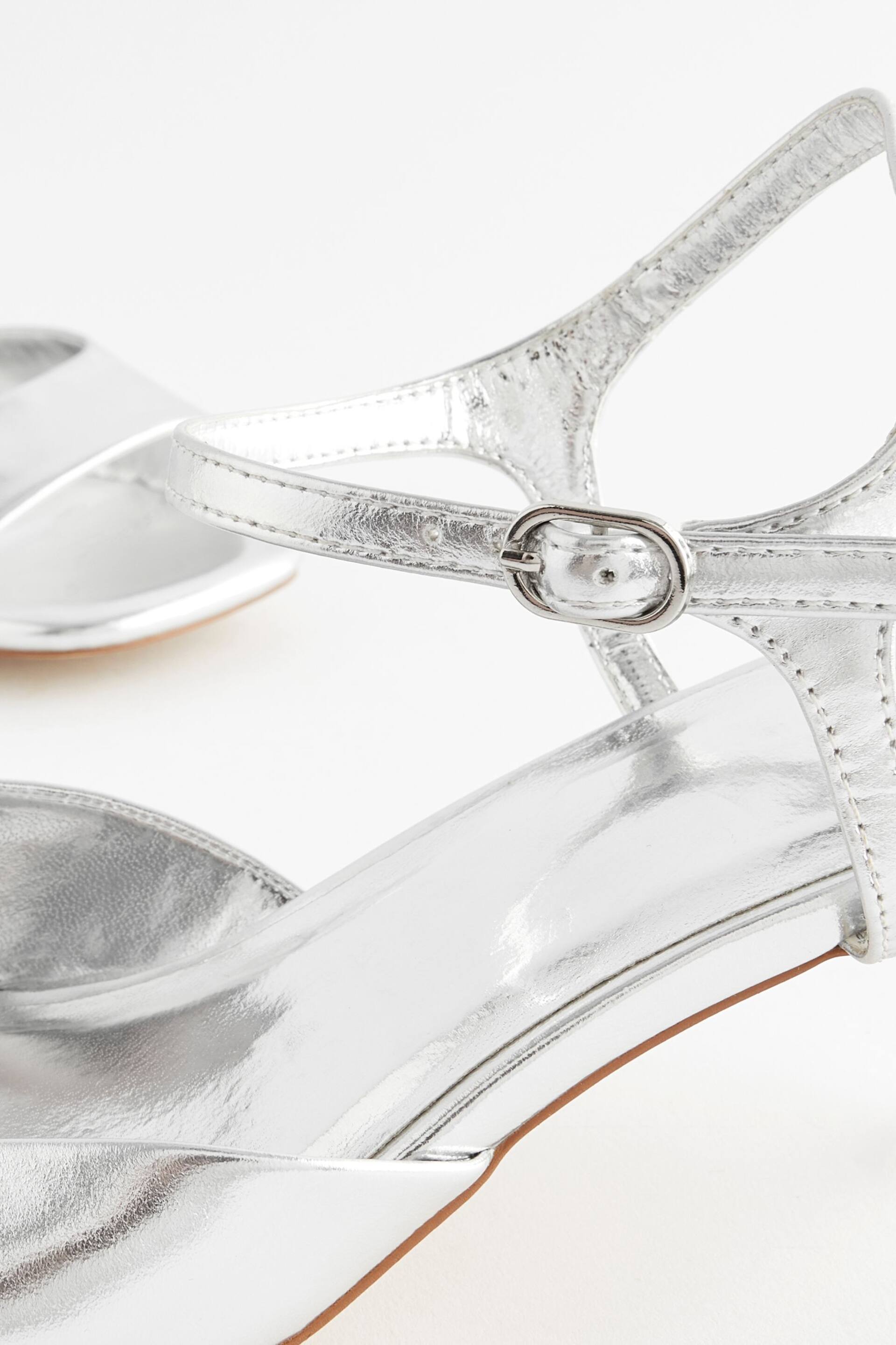 Silver Forever Comfort® Low Simple Sandals - Image 8 of 9