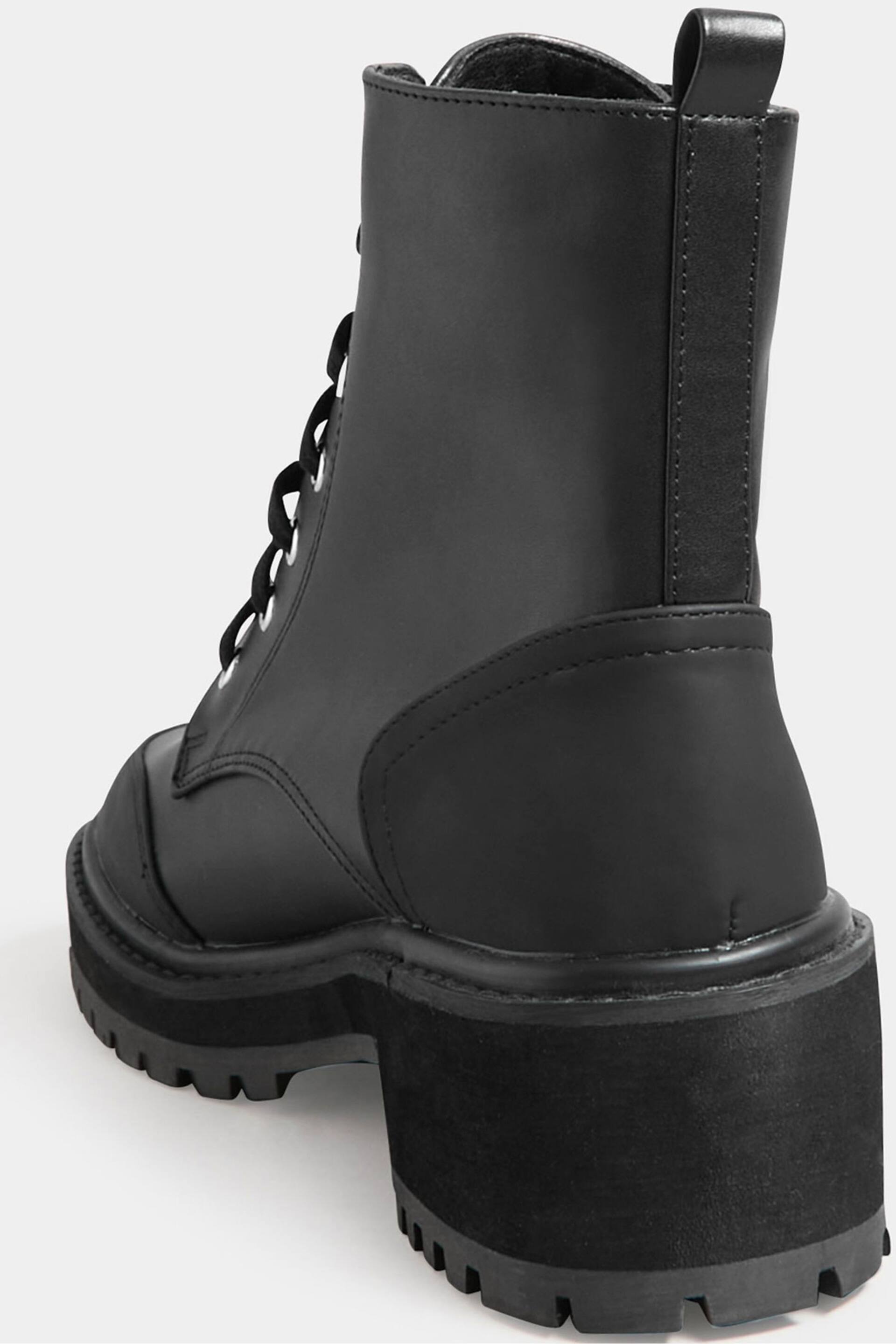 Long Tall Sally Black Chunky Lace Boots - Image 3 of 3