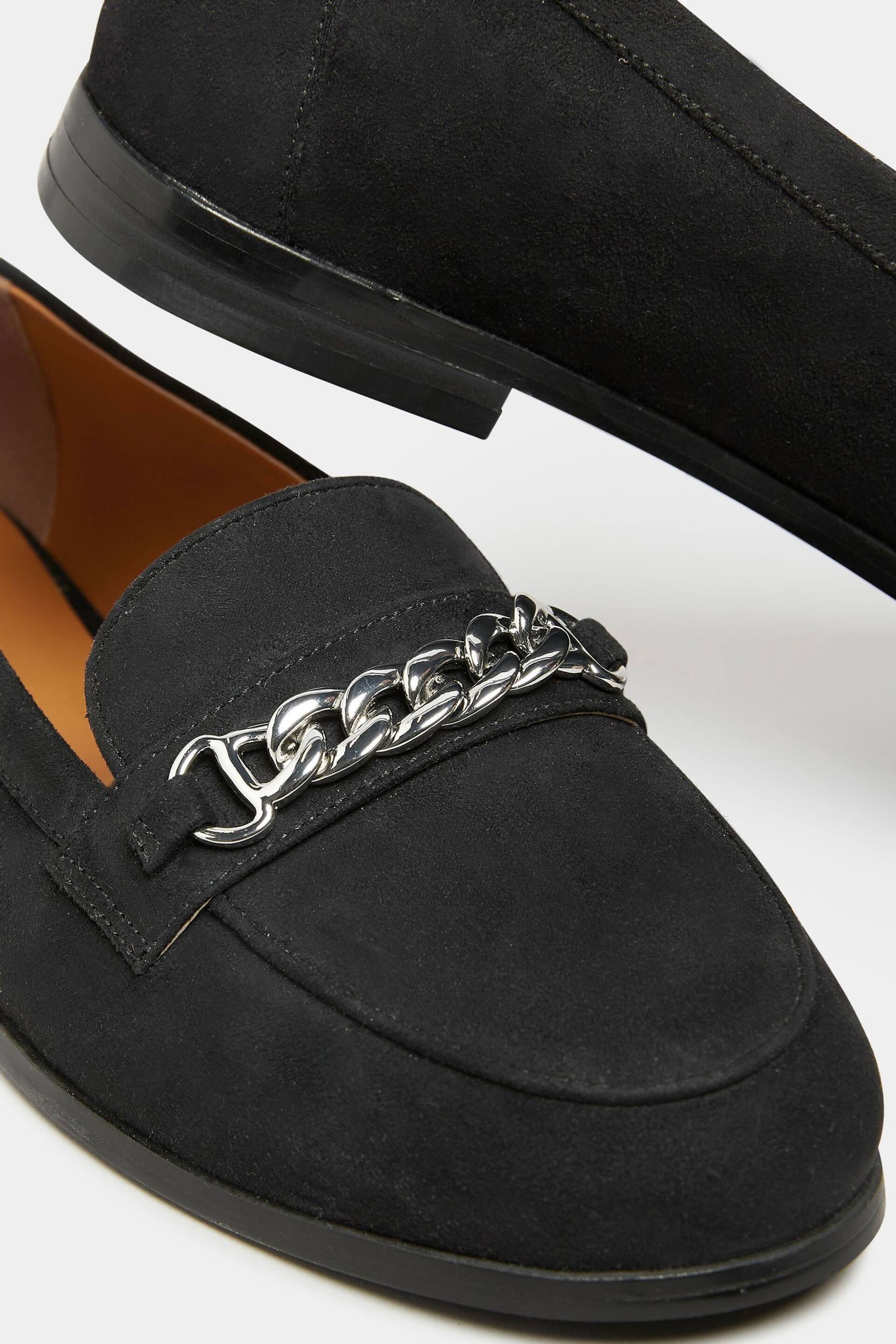 Long Tall Sally Black Chain Loafers - Image 5 of 5