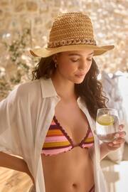 Natural Panama Hat With Chain - Image 2 of 5