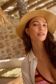Natural Panama Hat With Chain - Image 3 of 5