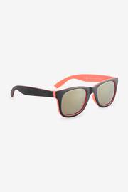 Black/Coral Preppy Sunglasses - Image 1 of 3