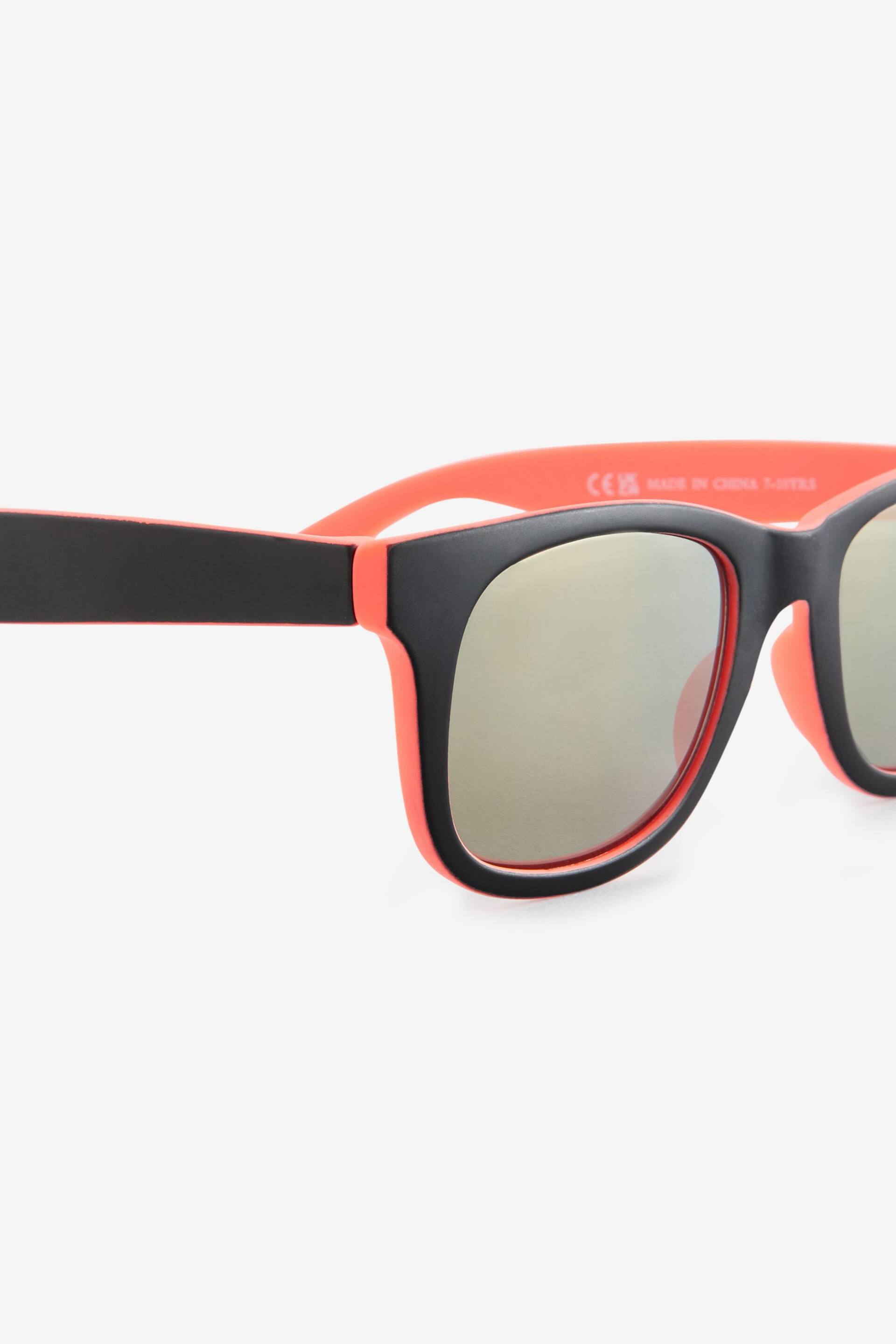 Black/Coral Preppy Sunglasses - Image 3 of 3