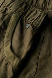 Superdry Green Linen Low Rise Trousers - Image 5 of 6